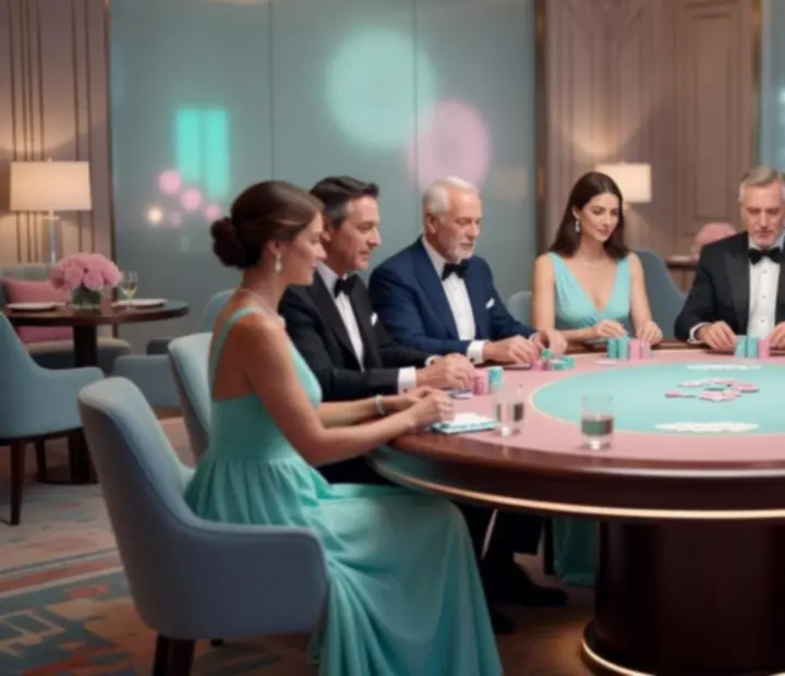 Atmosféra přátelského pokerového večera Moranoc
