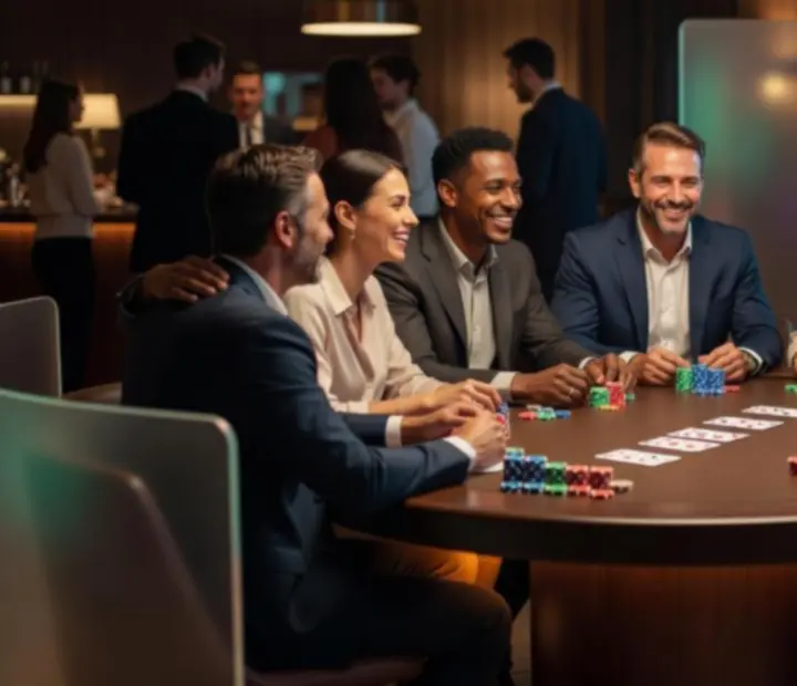 Týmový pokerový turnaj během eventu Moranoc